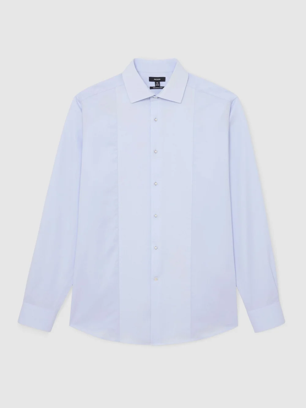 Reiss Soft Blue Reg Slim Fit Cotton Slim-fit Dinner Shirt, view 2