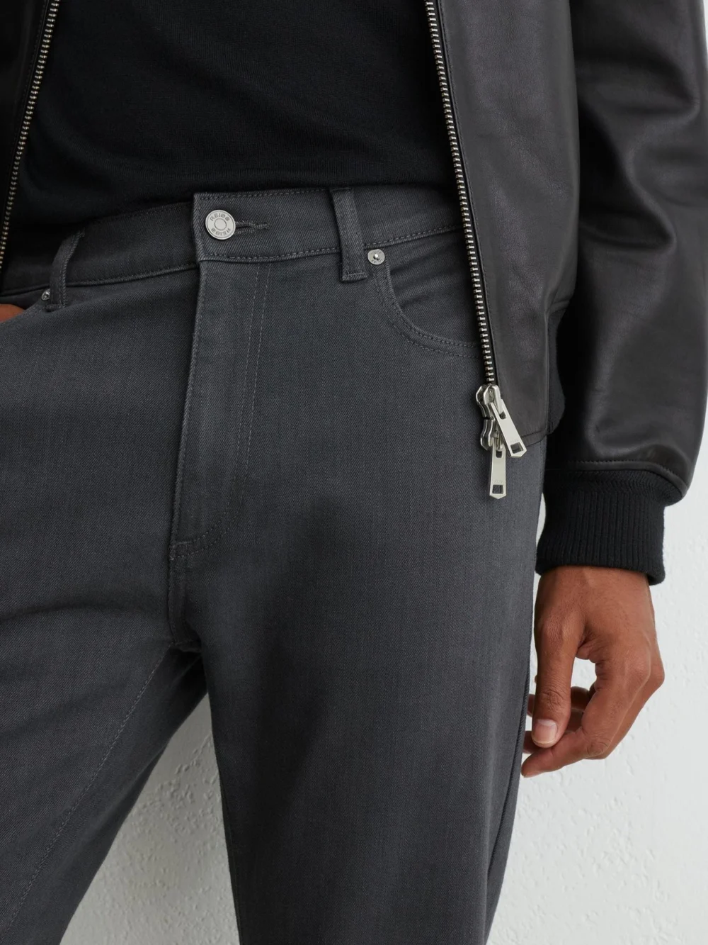 Reiss Stay Grey Jeans, view 4