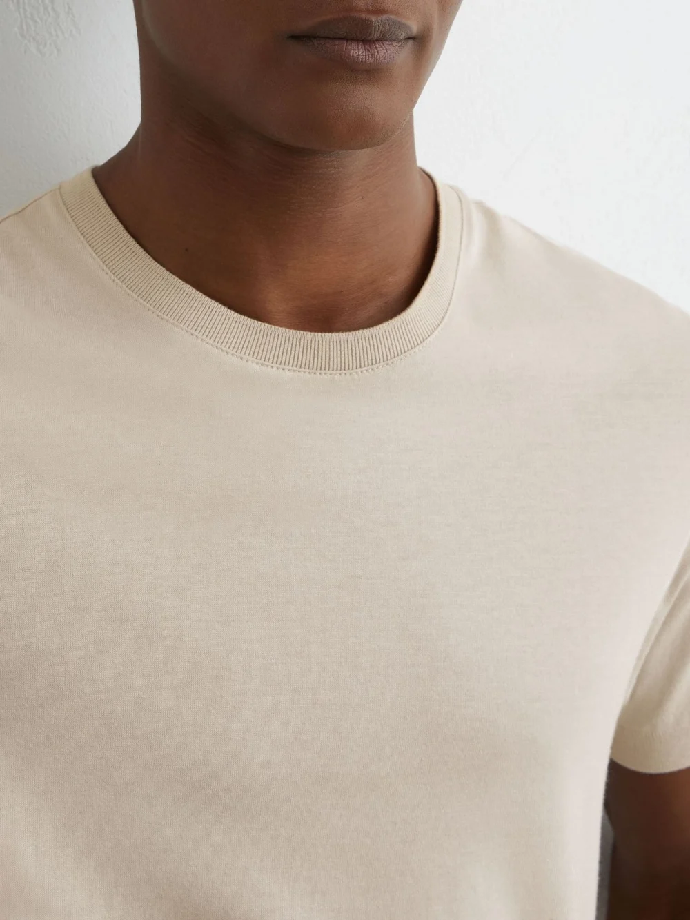 Reiss Stone Cotton- Crew-neck Modern-fit T-shirt, view 4