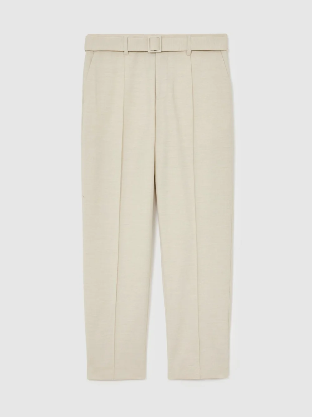 Reiss Stone Relaxed-fit Belted Pintuck Trousers, view 2