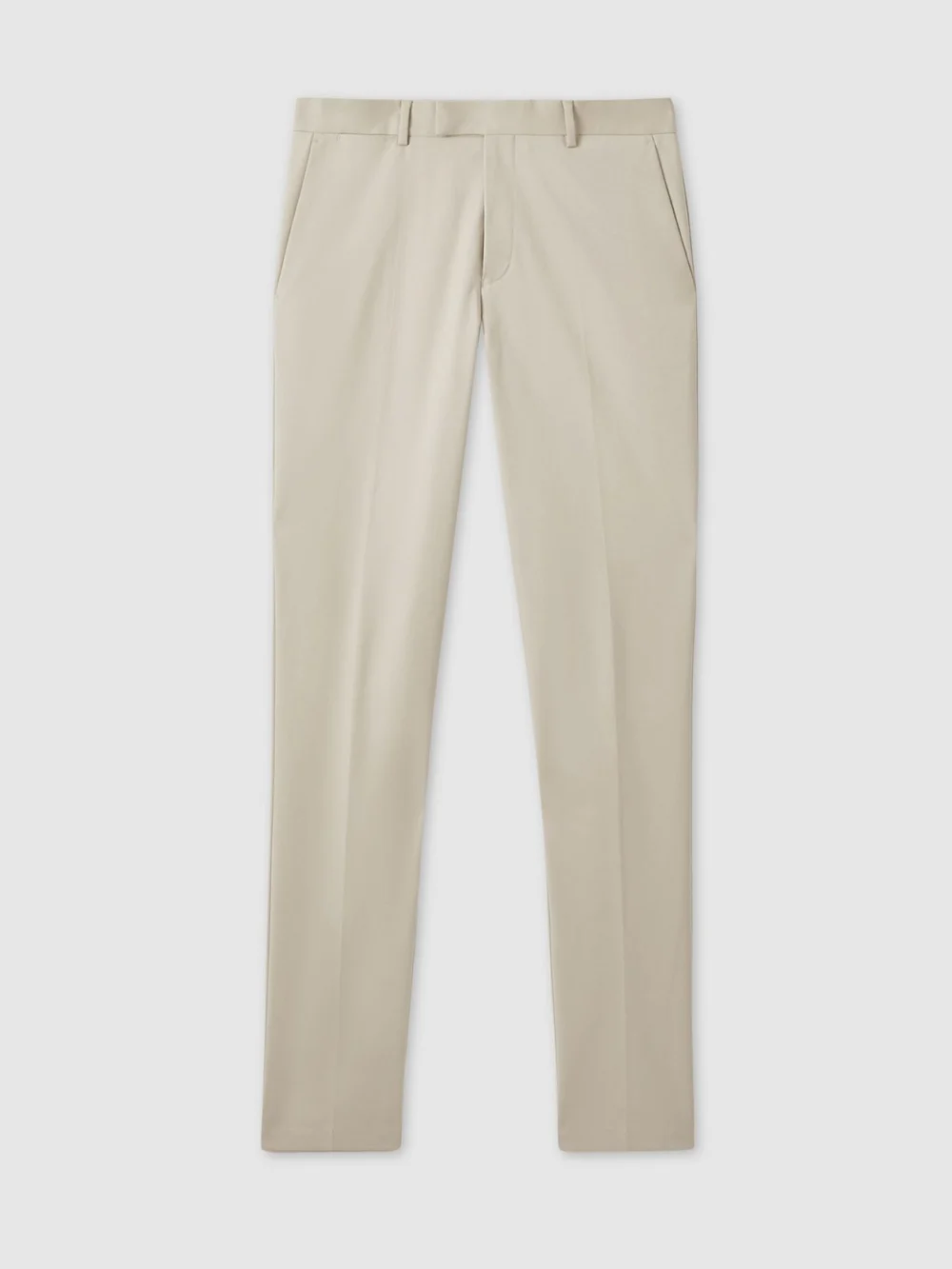 Reiss Stone Slim Fit Cotton Blend Chinos, view 2