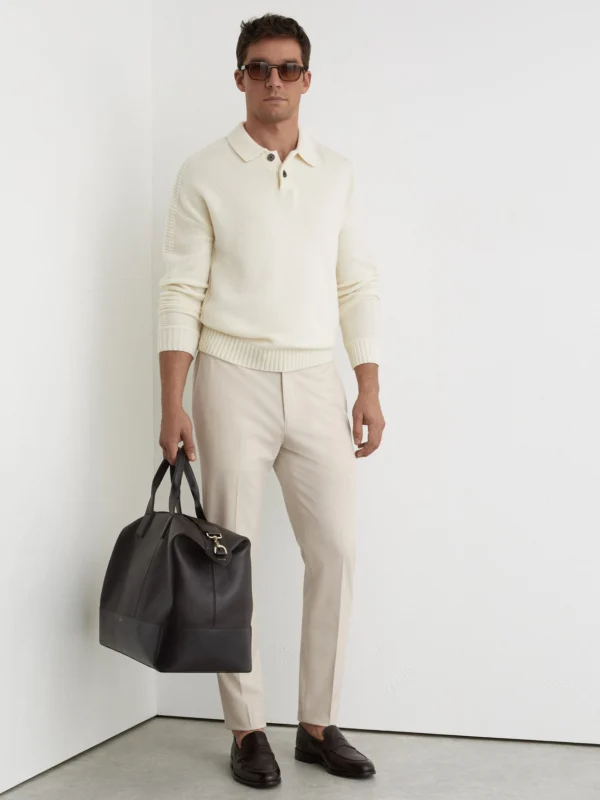 Reiss Stone Slim Fit Stretch Drawstring Trousers