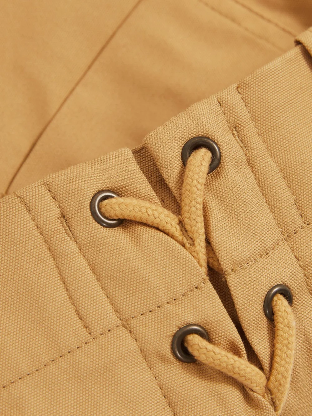 Reiss Tan 4-9 yrs Cotton Lace-up Shorts, view 4