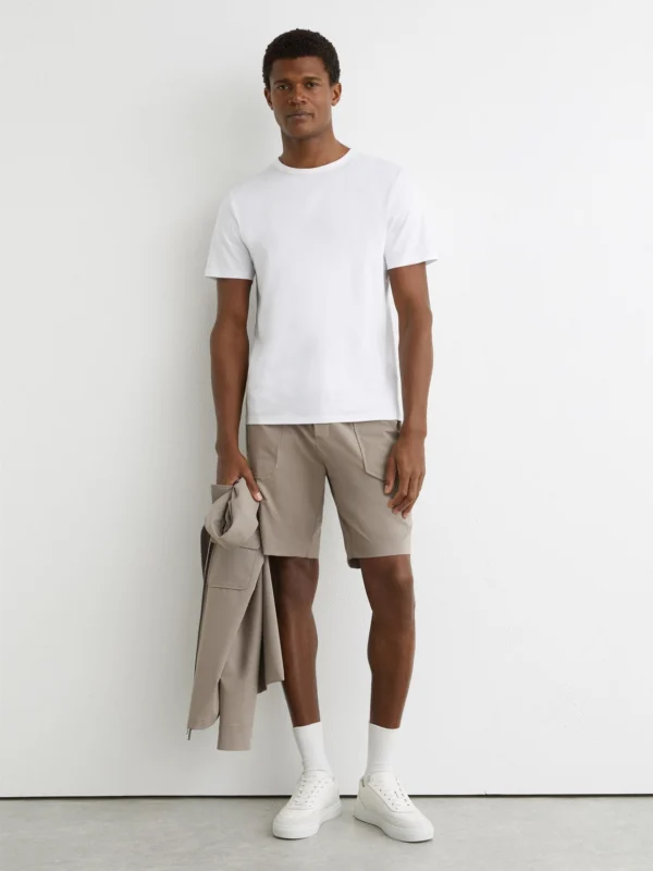 Reiss Taupe Brown Ascend Technical Drawstrings