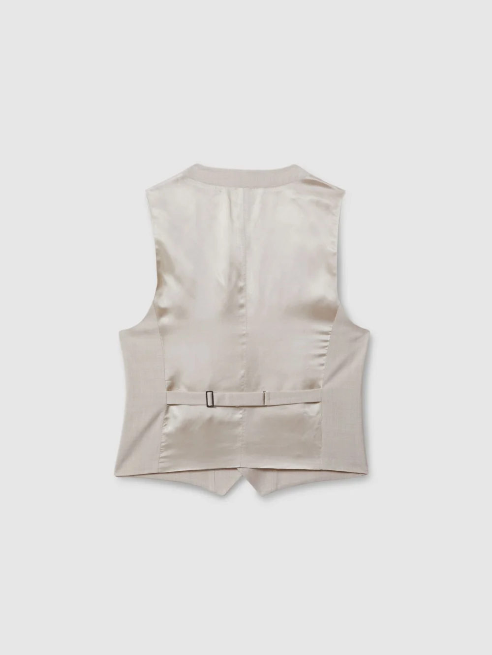 Reiss W - Stone Belmont Single-breasted Tailored Waistcoat, 44, view 4