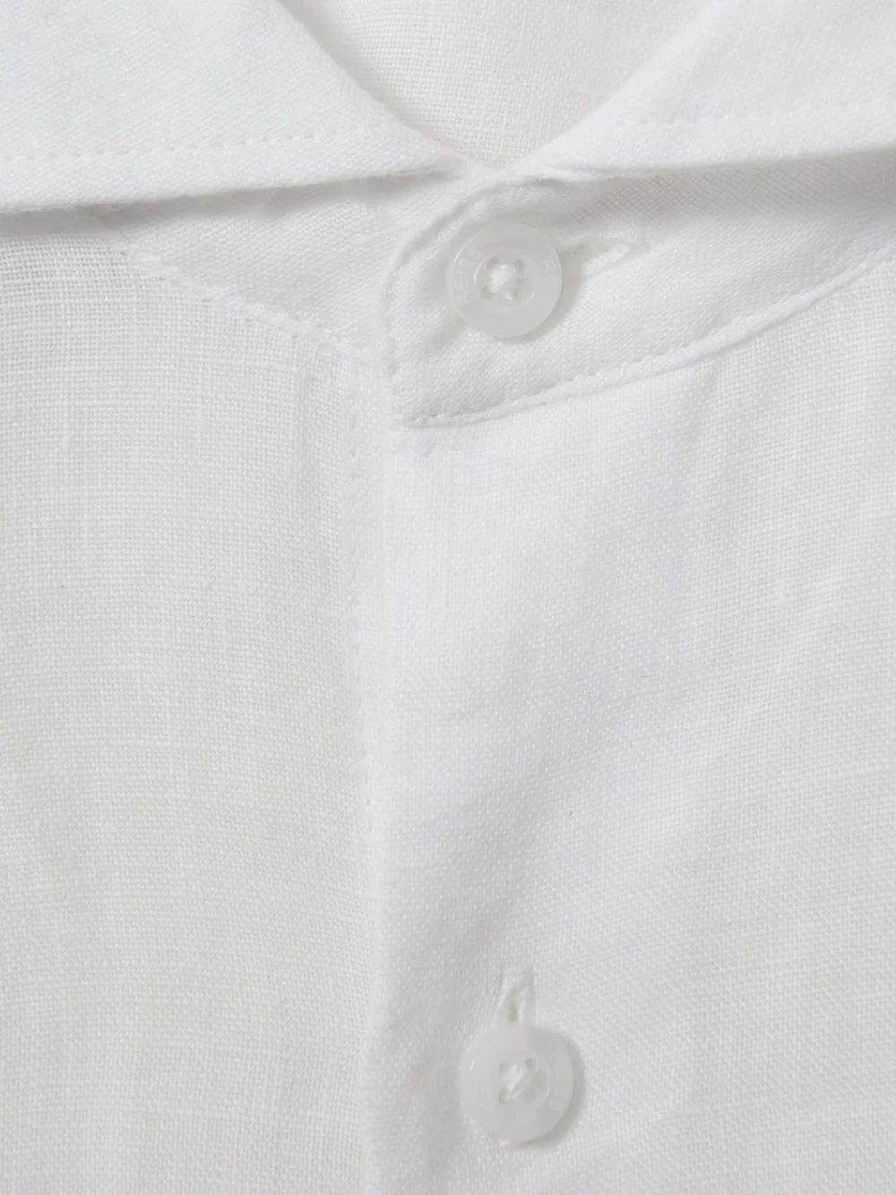Reiss White 3-9 yrs Linen Cutaway-collar Shirt, view 4