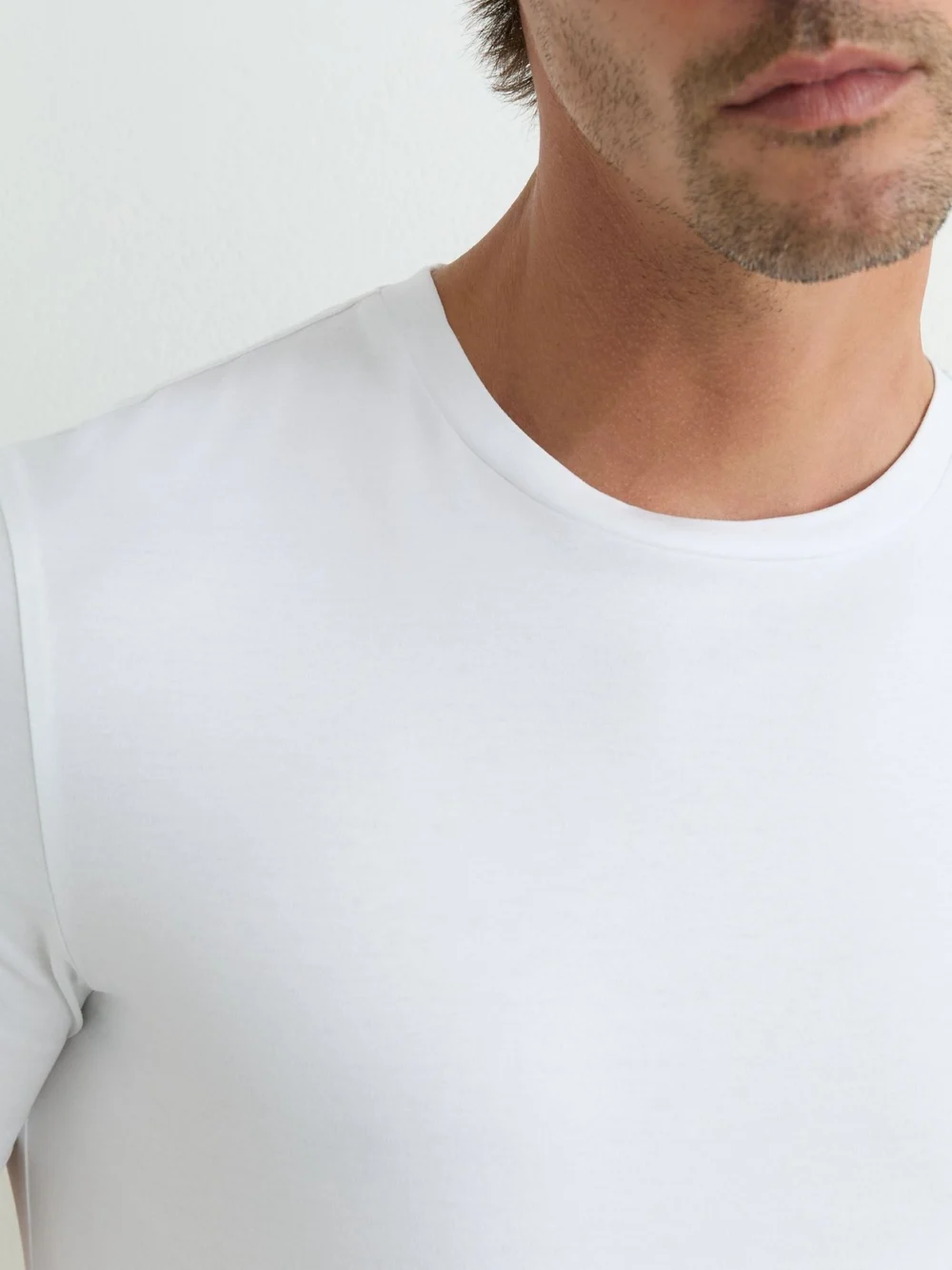 Reiss White Air-water Cotton Muscle-fit T-shirt, view 3