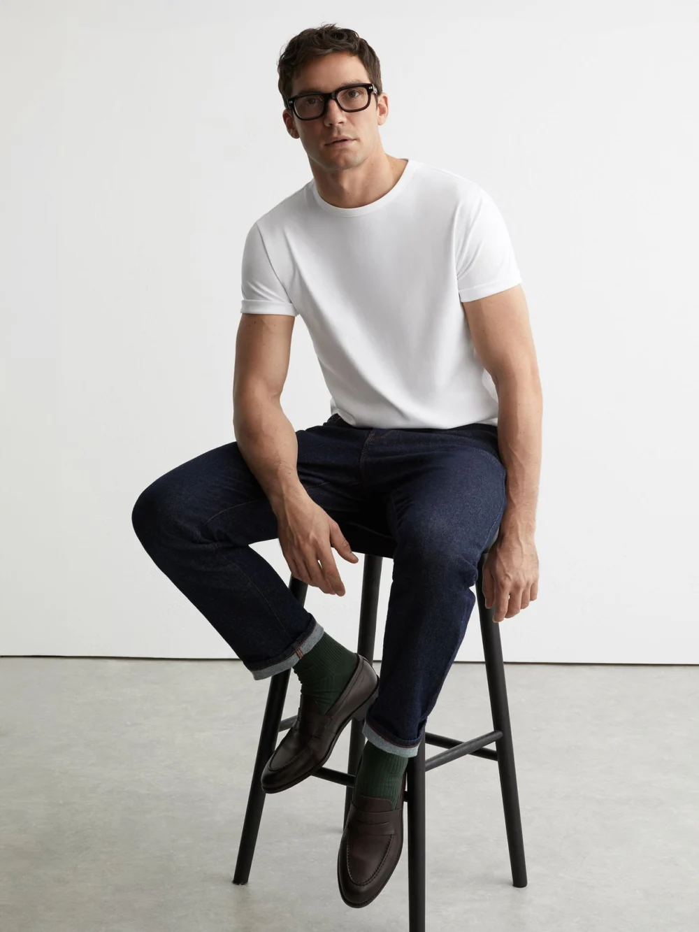 Reiss White Air-water Cotton Tailored-fit T-shirt, view 4