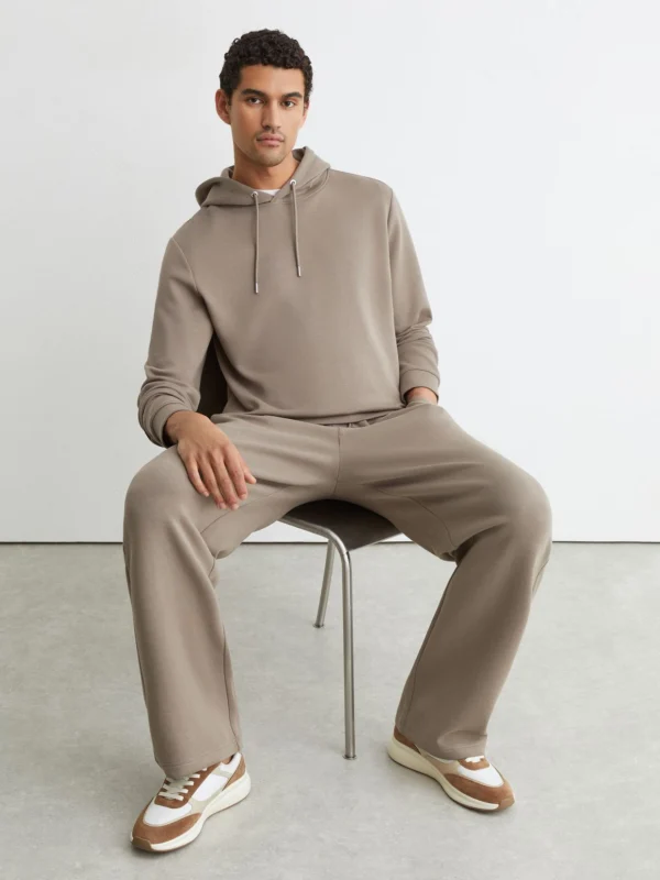 Reiss White & Camel Suede-trim Runner Trainers