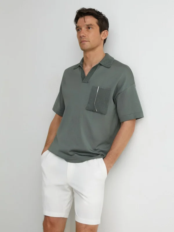 Reiss White Drawstring Chino Shorts