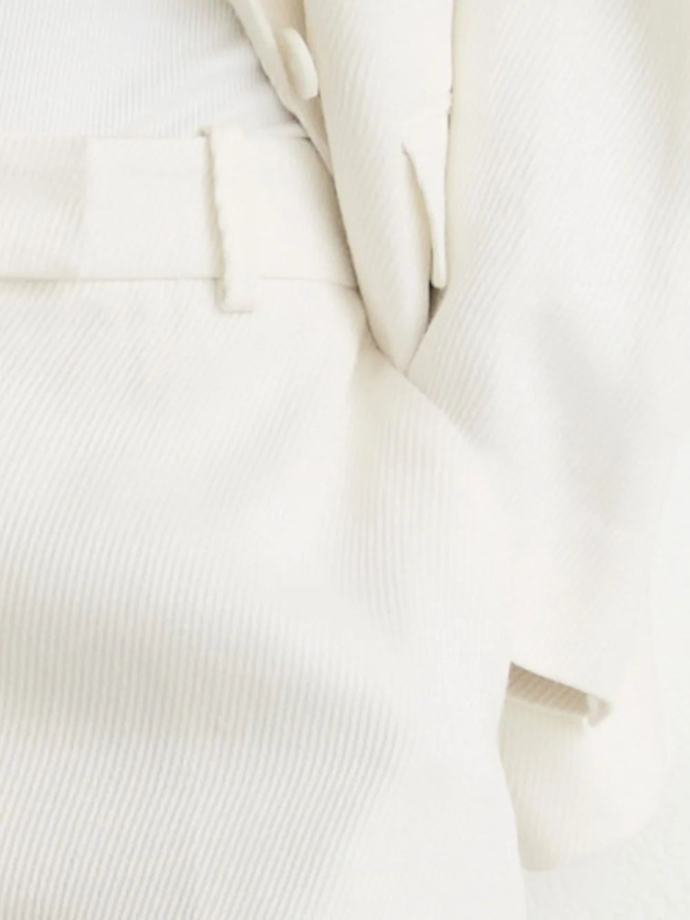Reiss White Linen-blend Tailored Shorts, view 3