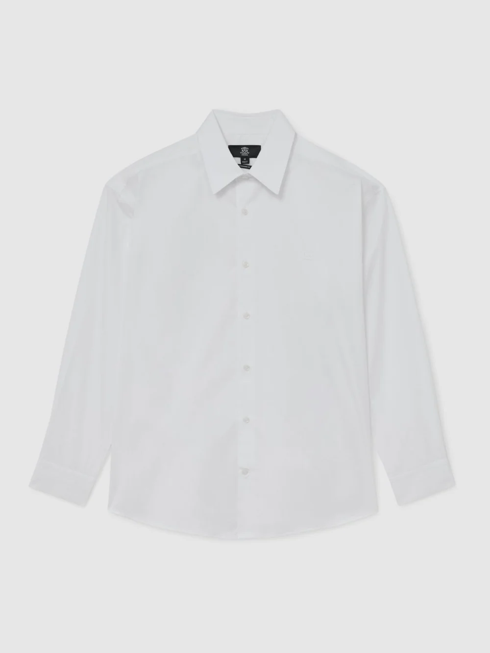 Reiss White Monogram-embroidered Relaxed-fit Shirt Cotton, view 2