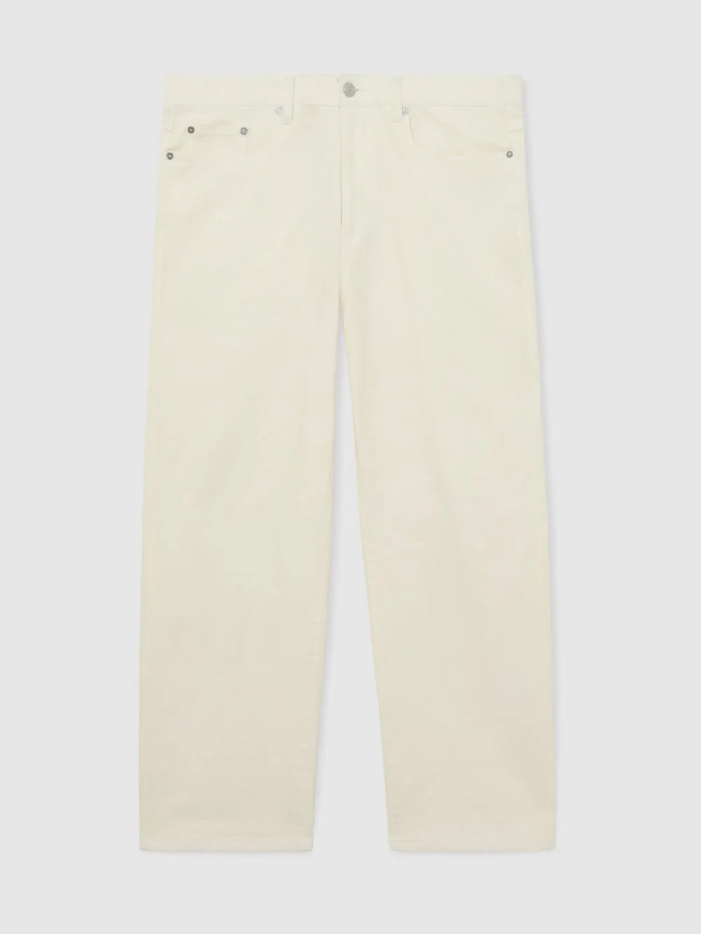 Reiss White Monogram Relaxed-fit Jeans, view 2