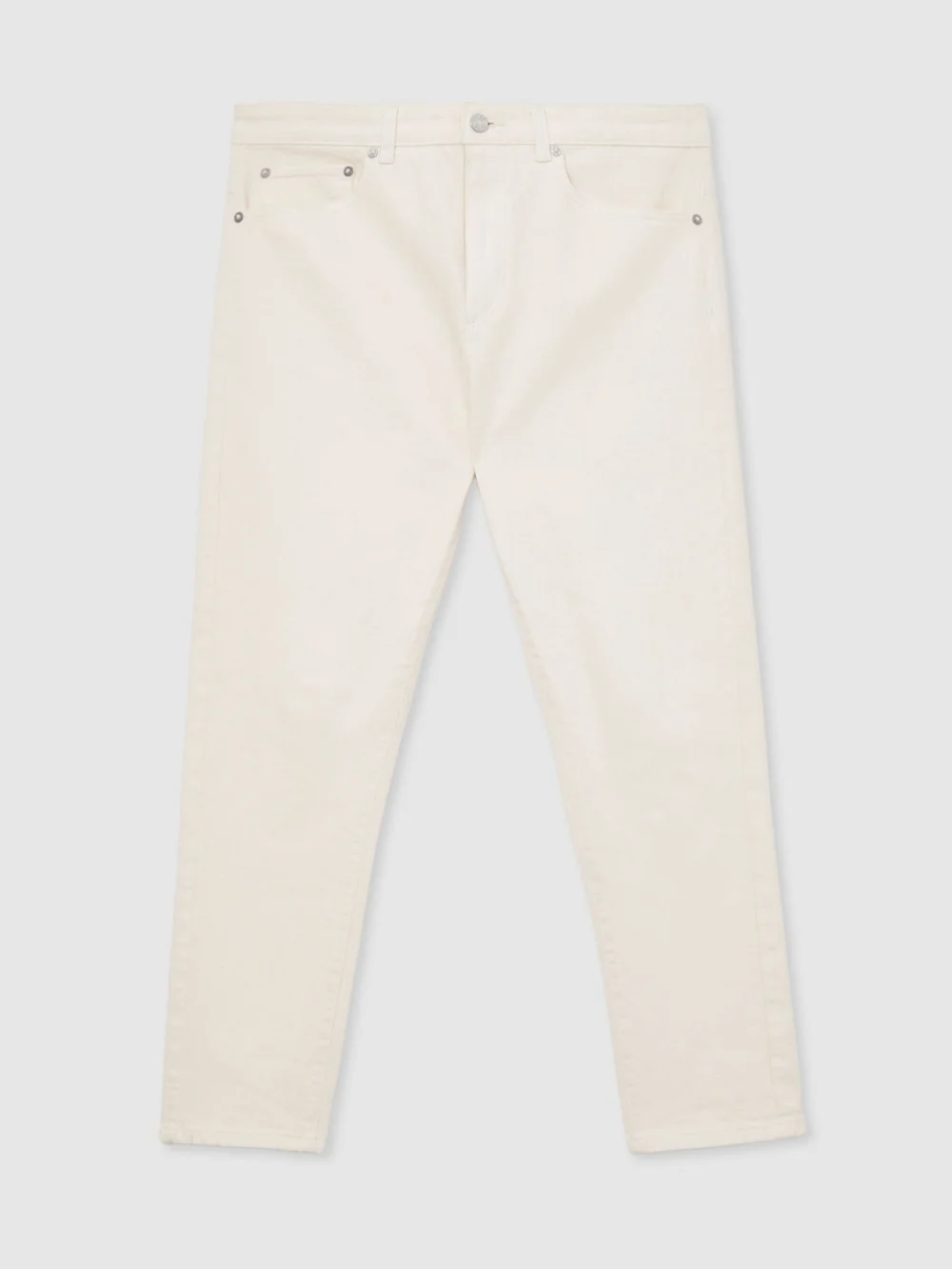 Reiss White Relaxed-fit Cropped Jeans, view 2
