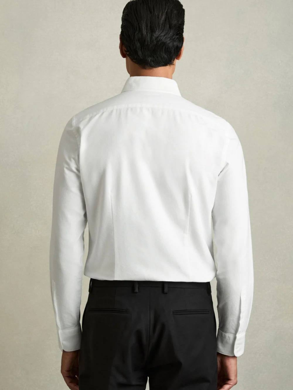 Reiss White Soft Wash Button Down Oxford Shirt, view 4