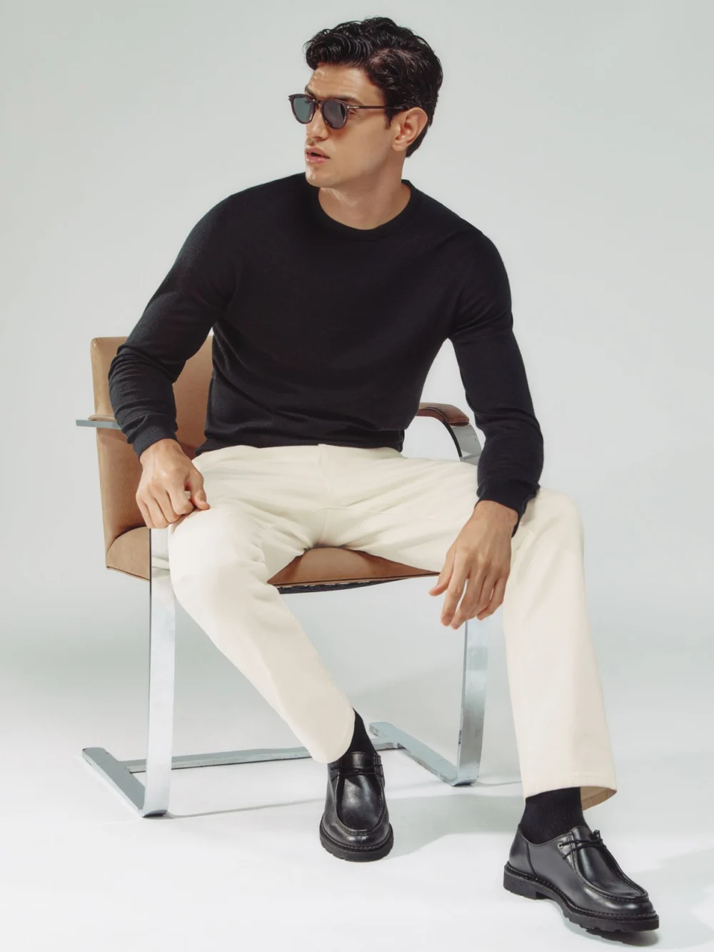 Reiss White Straight-leg Jeans