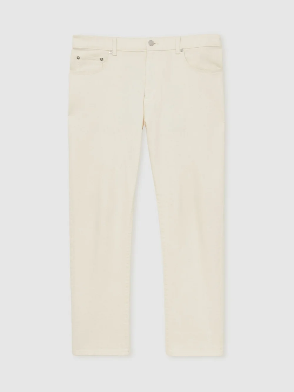 Reiss White Straight-leg Jeans, view 2
