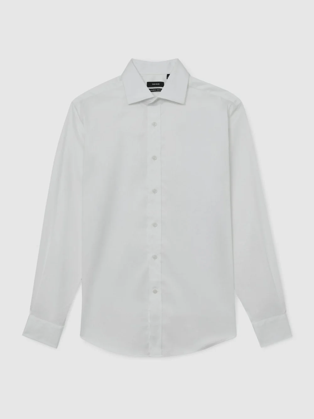 Reiss White Stretch-cotton Regular-fit Shirt, view 2