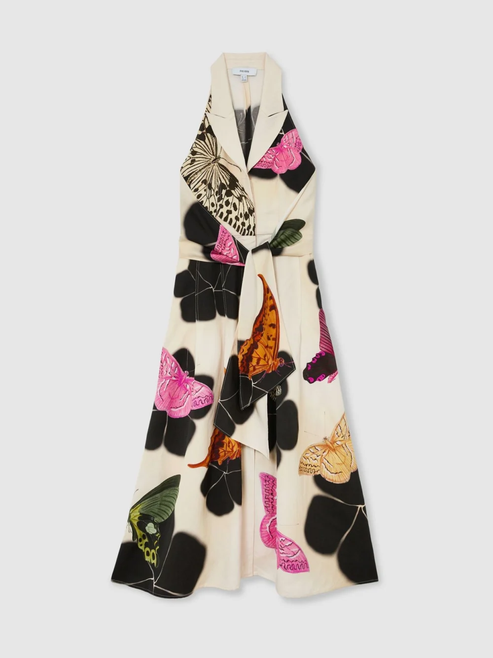 Reiss X NYBG Butterfly-print Midi Dress, view 2