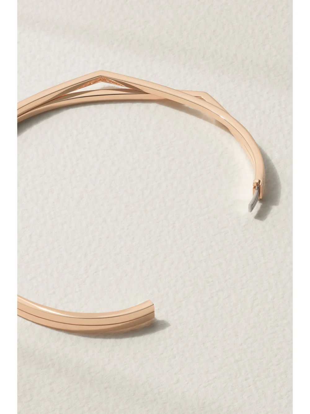 Back view of the Repossi Antifer 18-karat Rose Gold Diamond Bracelet