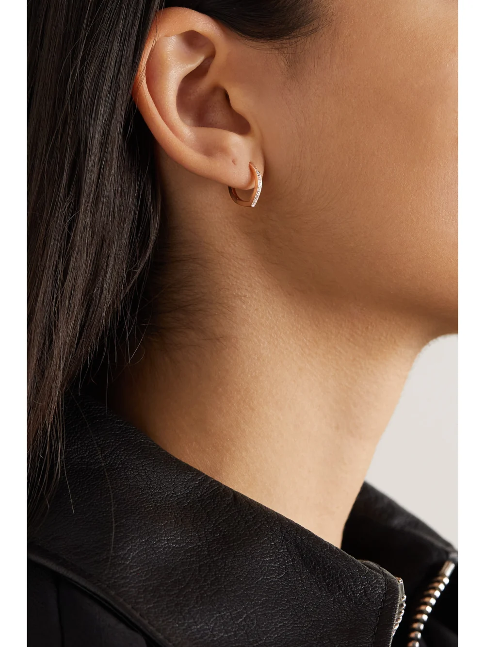 Repossi Antifer 18-karat Rose Gold Diamond Single Earring, styled view