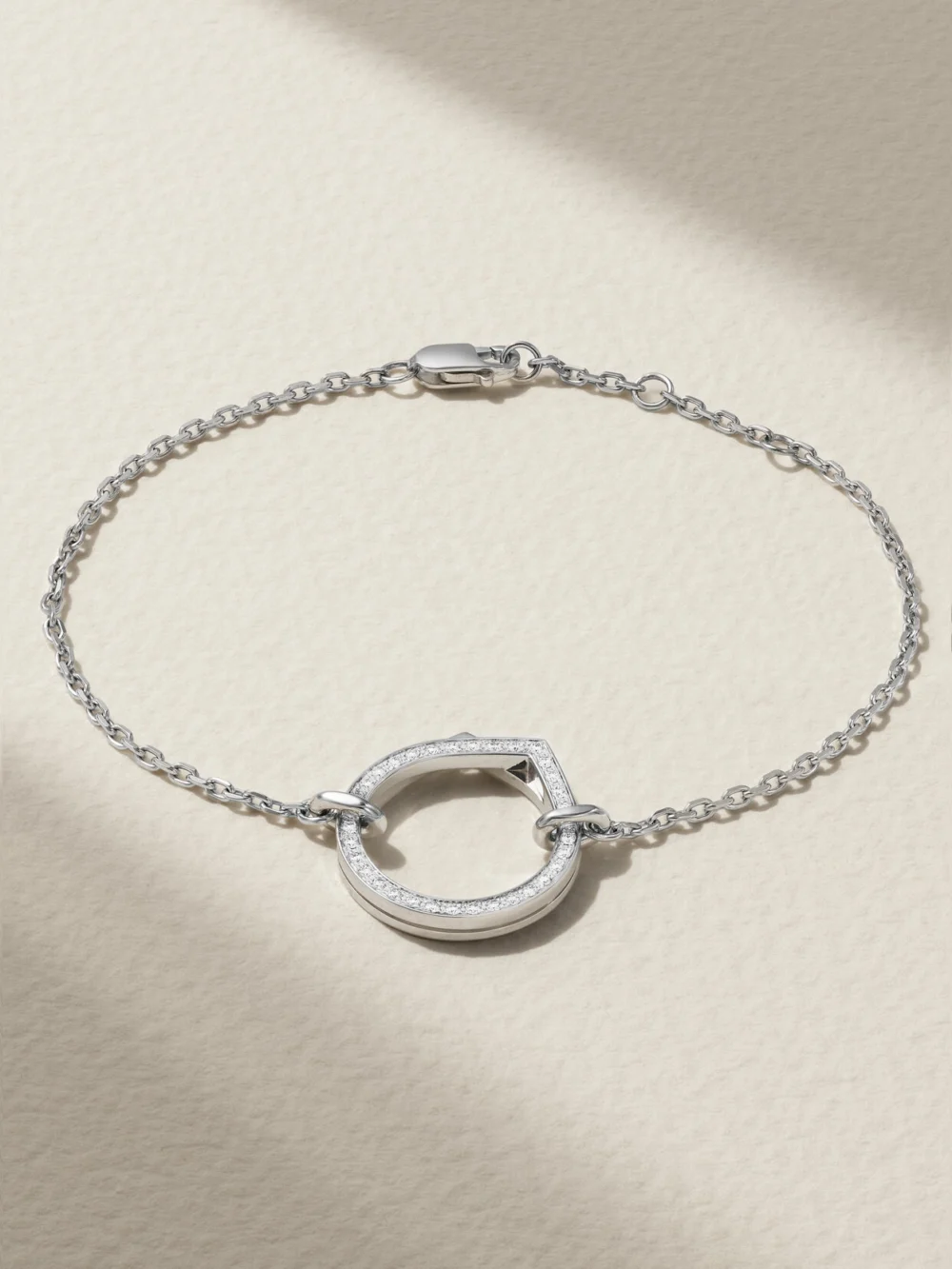 Repossi Antifer 18-karat White Gold Diamond Bracelet in silver