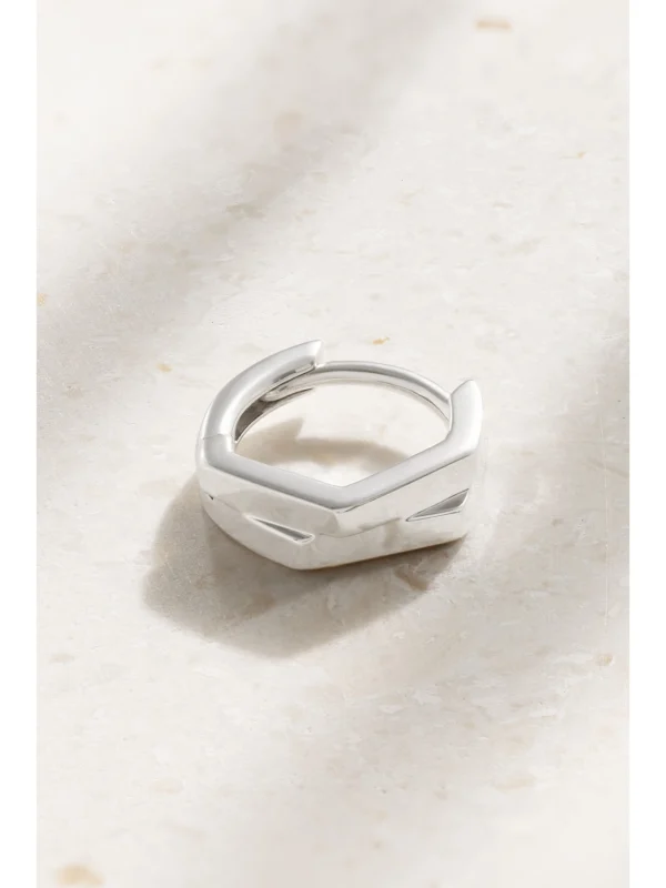 Repossi Antifer 18-karat White Gold Single Hoop Earring