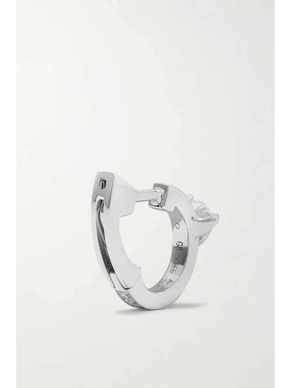 Back view of the Repossi Harvest 18-karat White Gold Diamond Single Earring