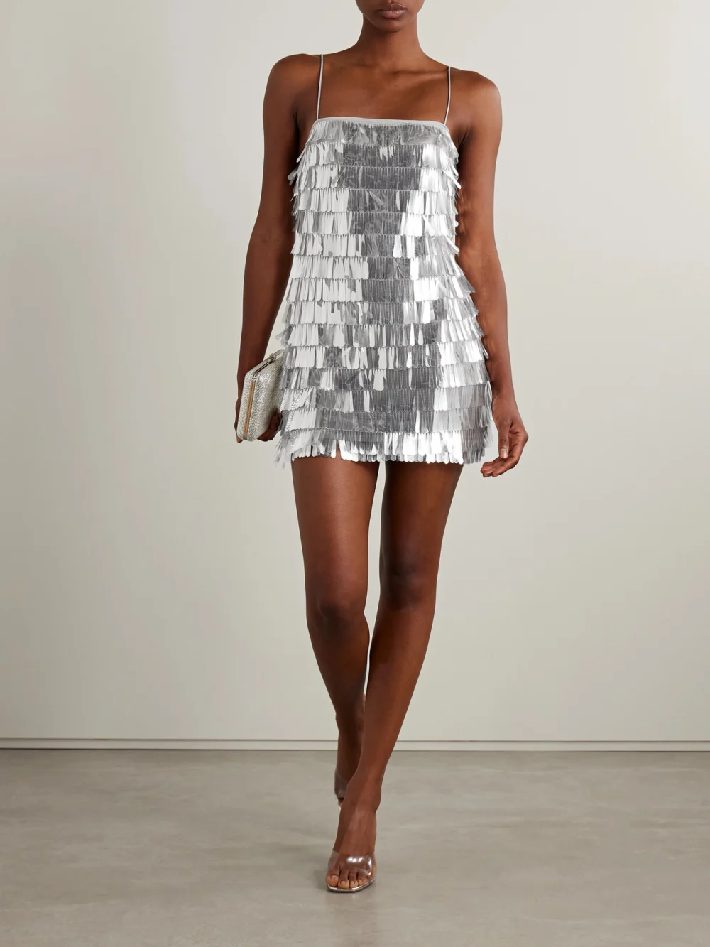 Retrofête Amalie Paillette-embellished Tulle Mini Dress, worn by a model