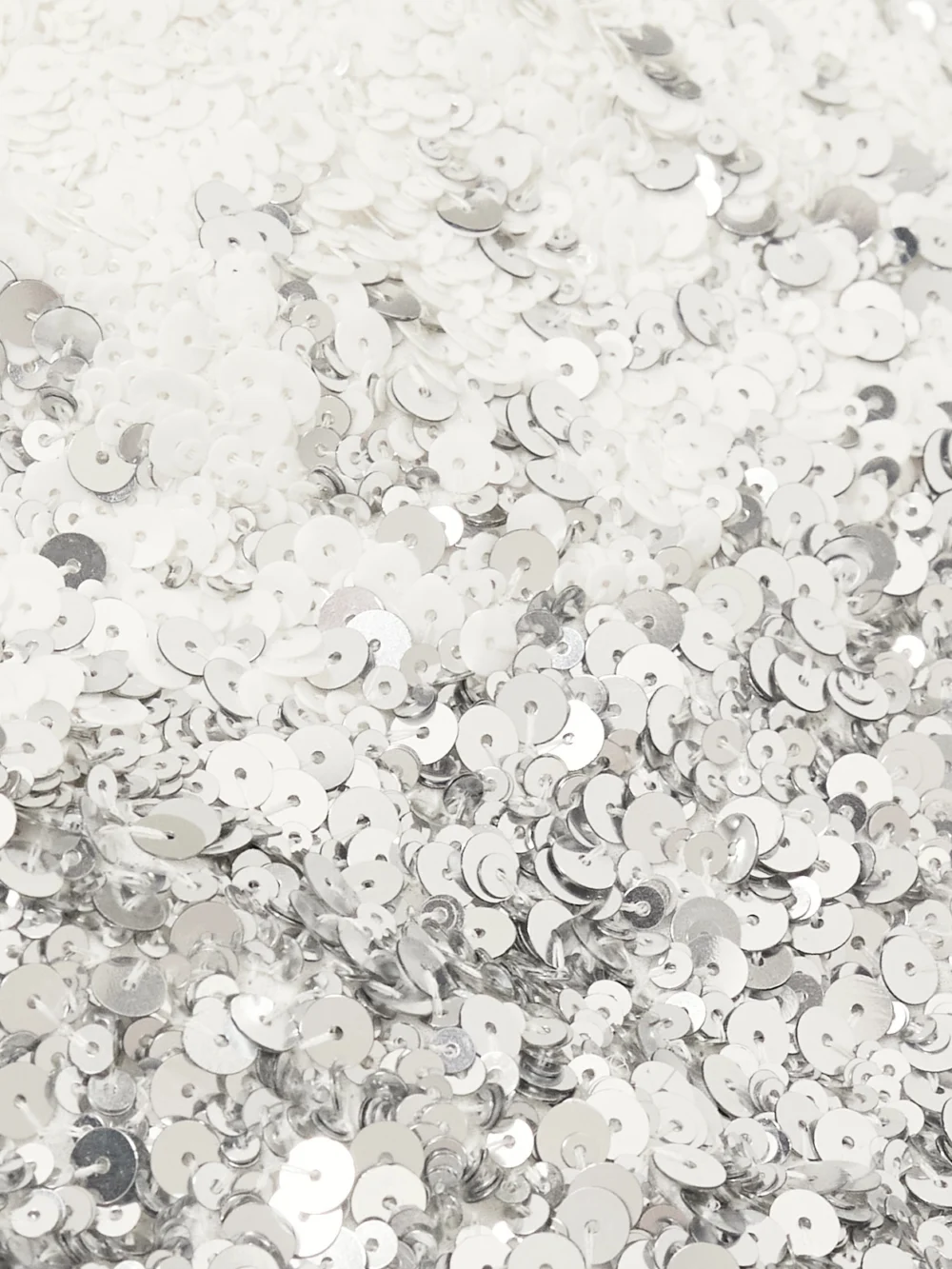 Close-up detail of the Retrofête Katalina Strapless Two-tone Sequined Tulle Mini Dress