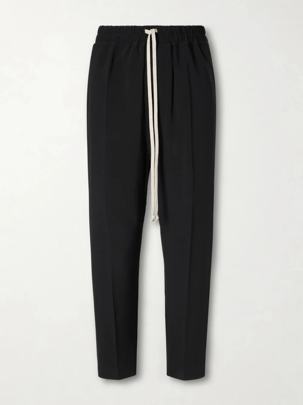 Rick Owens Astaires Cady Tapered Drawstring Pants in black