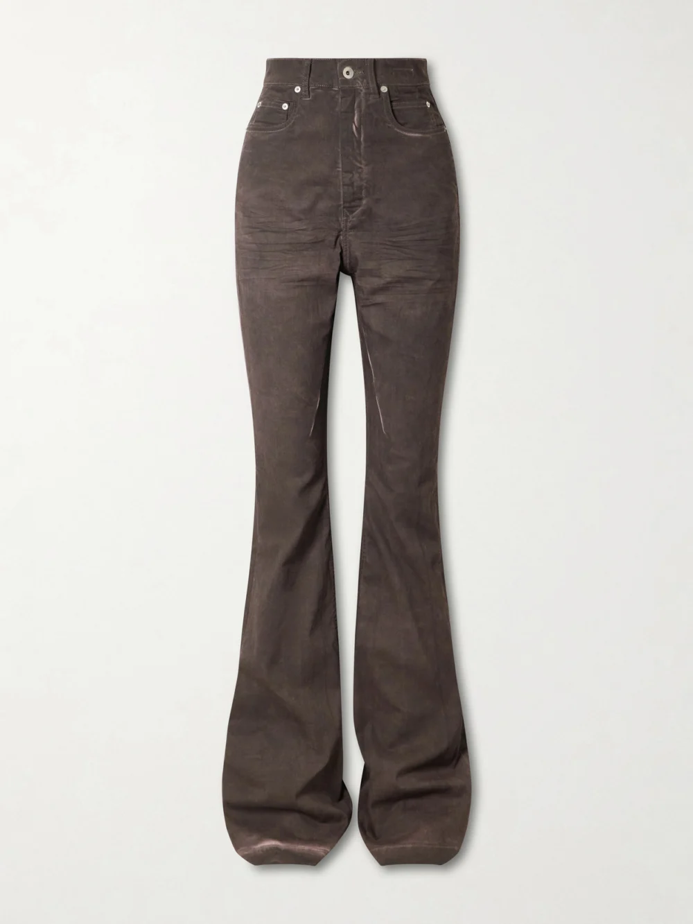 Rick Owens Bolan High-waist Flared Jeans in grape