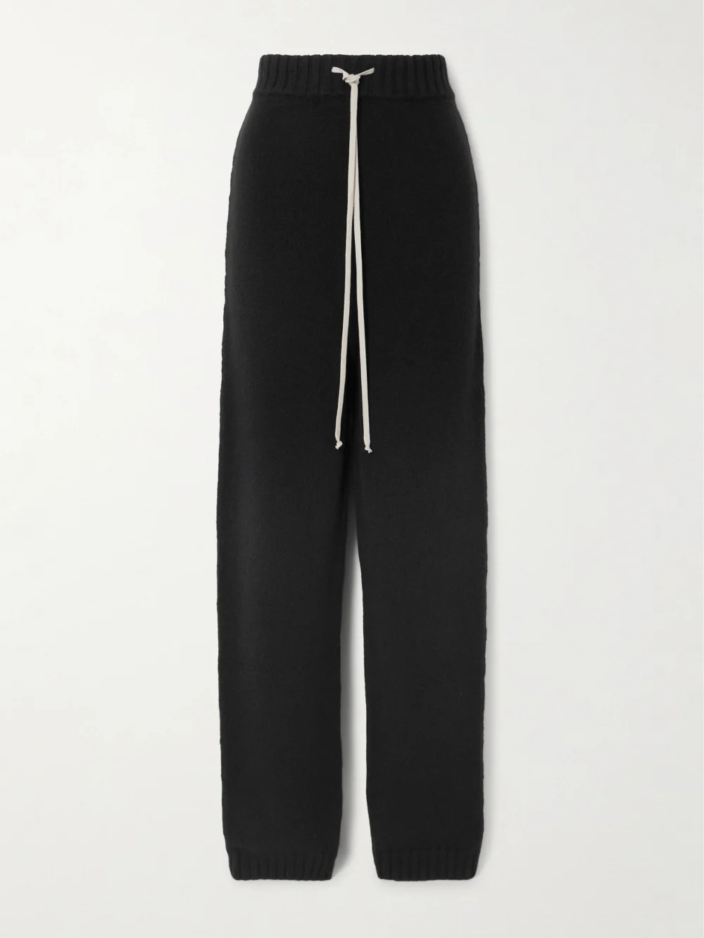 Rick Owens Cashmere Track Pants in black