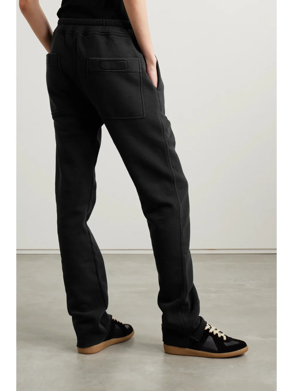 Back view of the Rick Owens Cotton-blend Jersey Track Pants