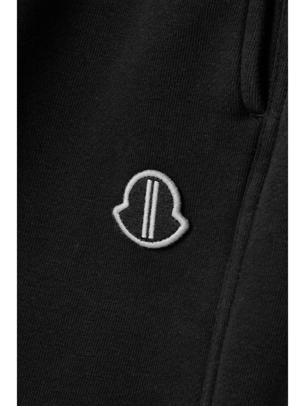 Close-up detail of the Rick Owens Cotton-blend Jersey Track Pants