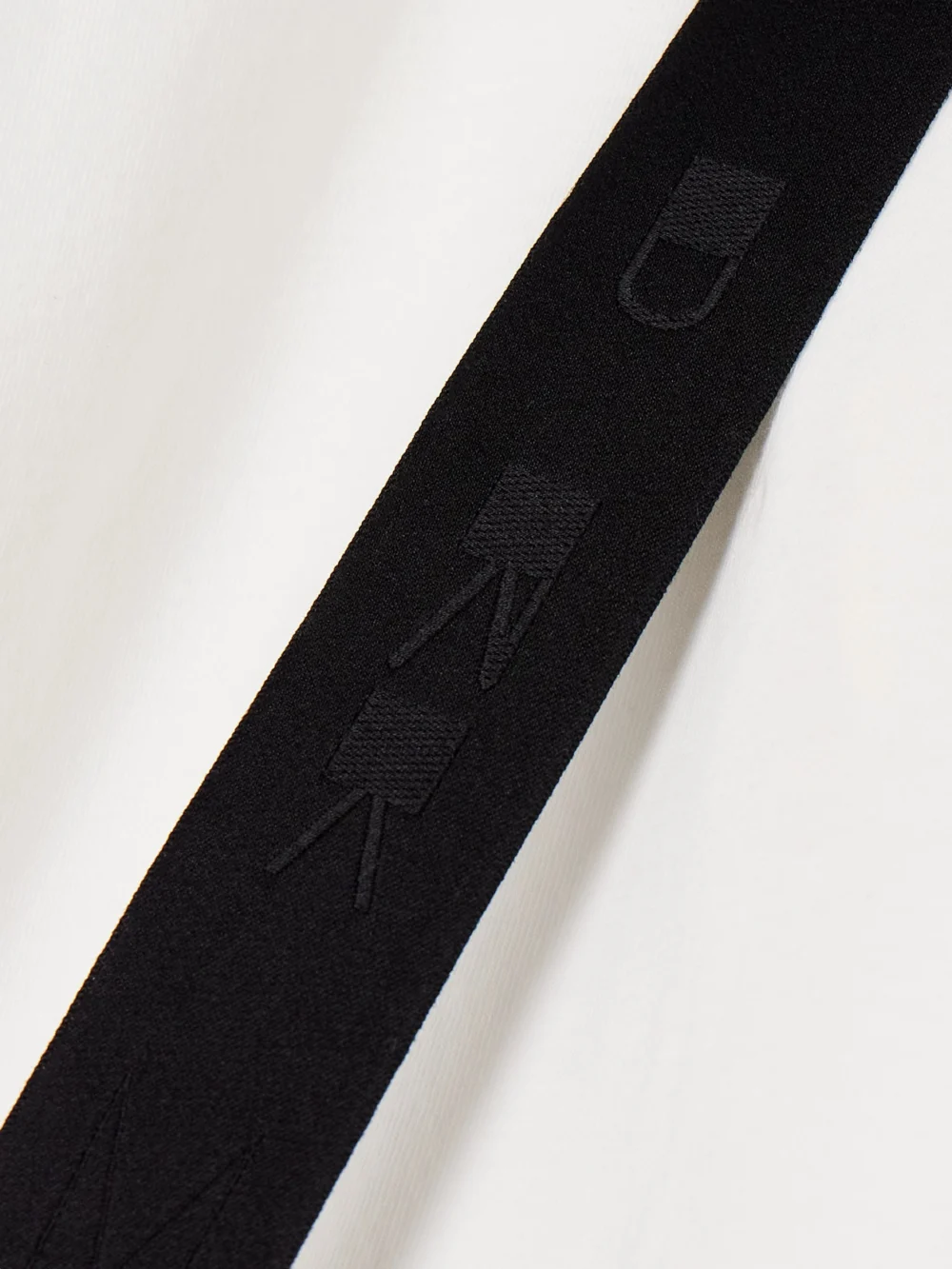 Close-up detail of the Rick Owens Cropped Organic Cotton-jersey T-shirt