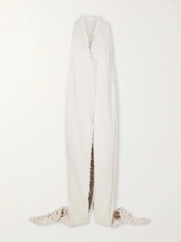 Rick Owens Cyclops Distressed Denim Coat
