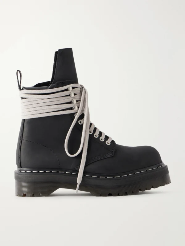Rick Owens + Dr Martens Nubuck Ankle Boots