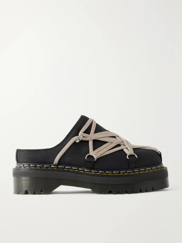 Rick Owens + Dr. Martens Nubuck Mules