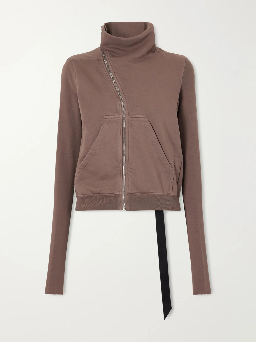 Rick Owens Drkshdw Cotton-jersey Zip-up Cardigan in grape