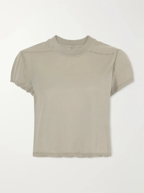 Rick Owens Drkshdw Cropped Cotton-jersey T-shirt