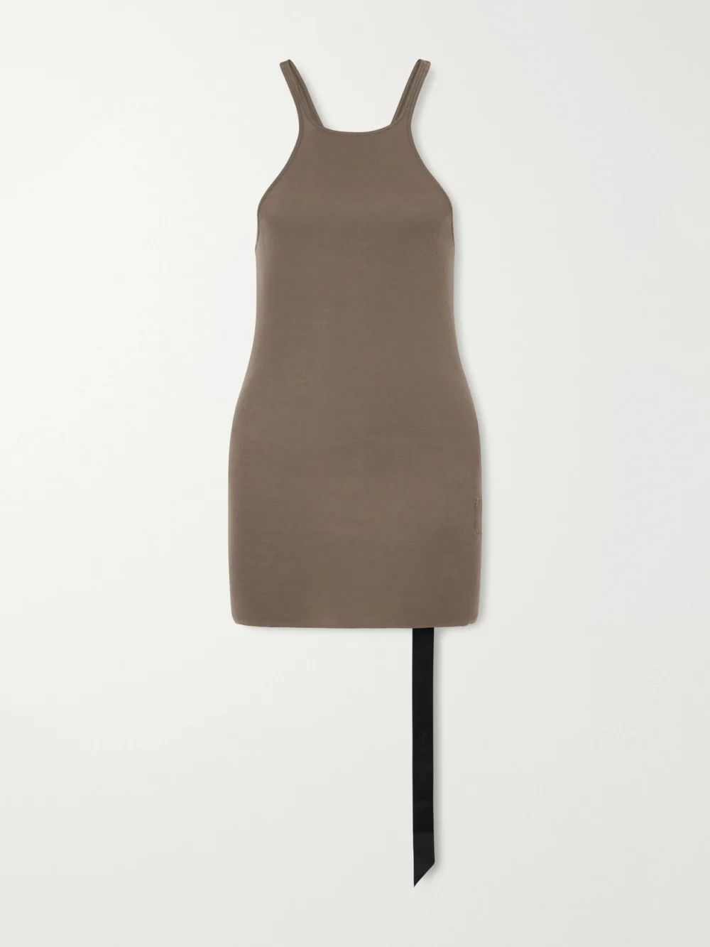 Rick Owens Drkshdw Frayed Cotton-jersey Tank in gray