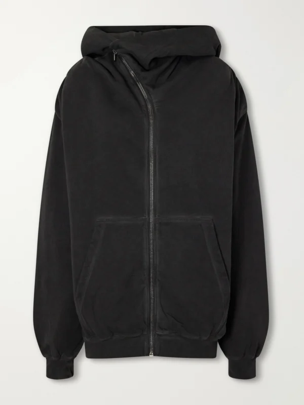 Rick Owens Drkshdw Mountain Hun Cotton-jersey Hoodie