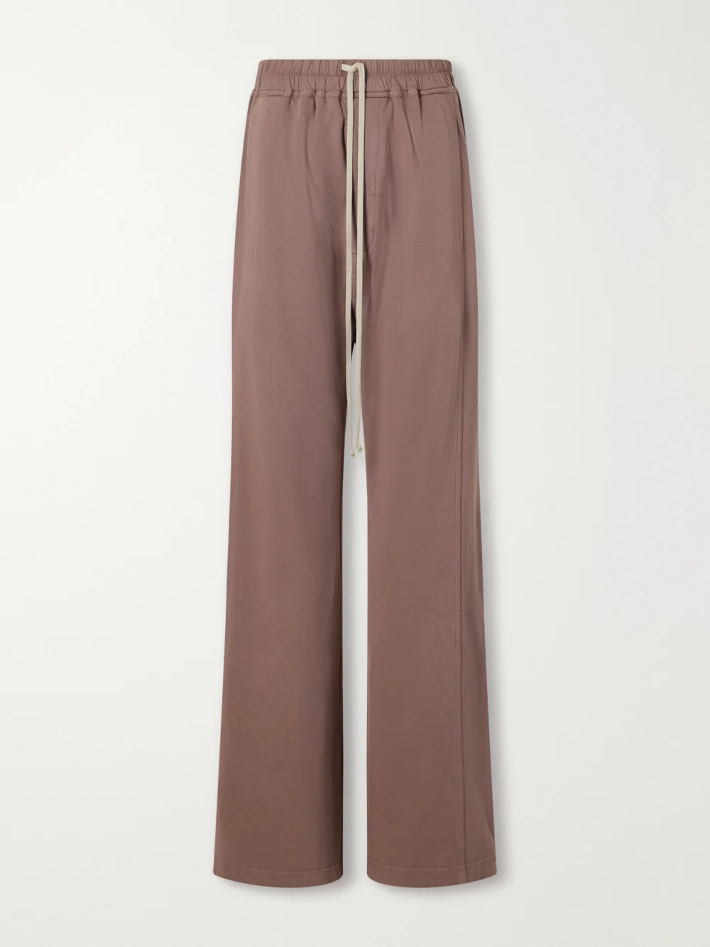 Rick Owens Drkshdw Wide Pusher Cotton-jersey Wide-leg Pants in grape