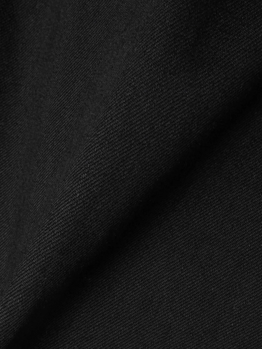 Close-up detail of the Rick Owens Flight Denim Bomber Jacket