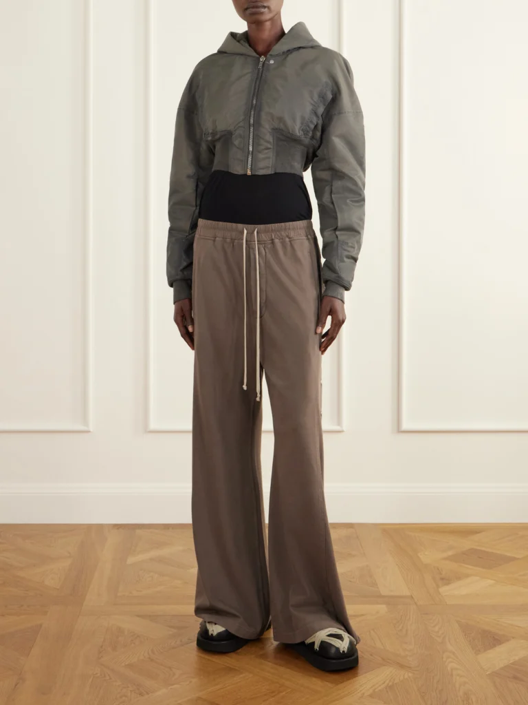 Rick Owens Hooded Cropped Padded Shell Jacket