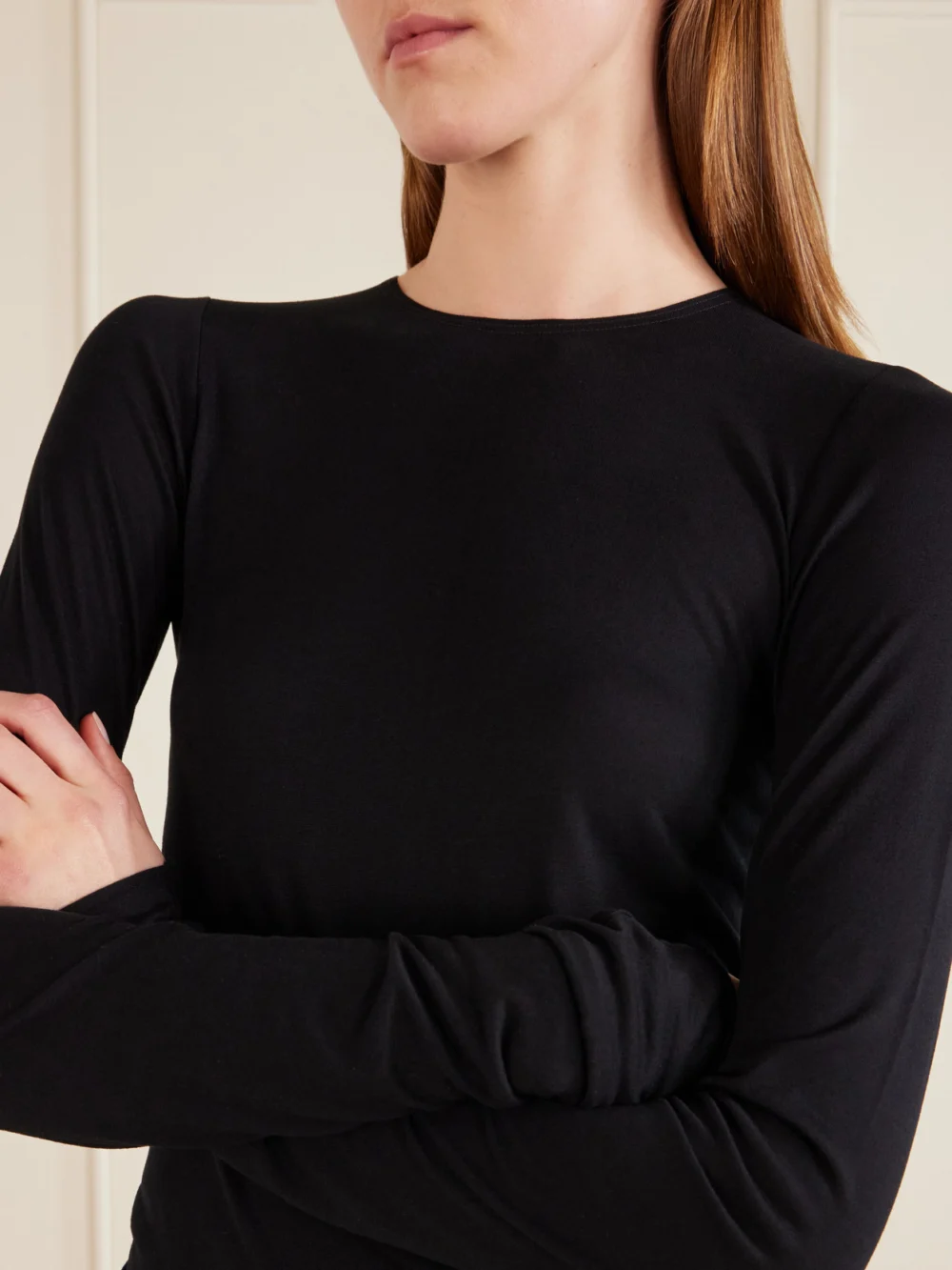 Close-up detail of the Rick Owens Jersey T-shirt