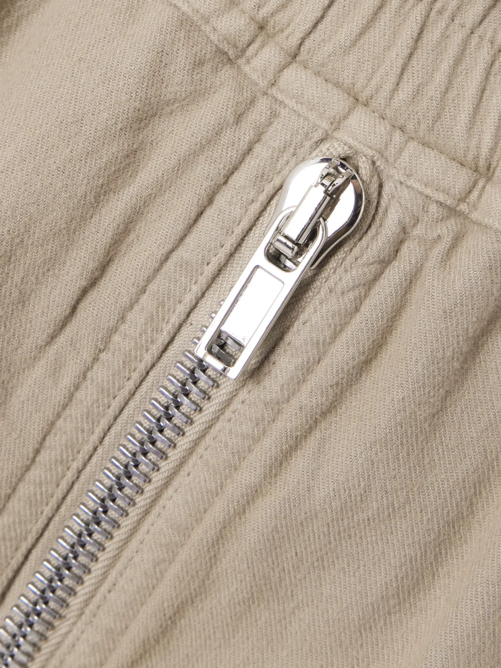 Close-up detail of the Rick Owens Jumbo Belas Cotton-twill Wide-leg Cargo Pants