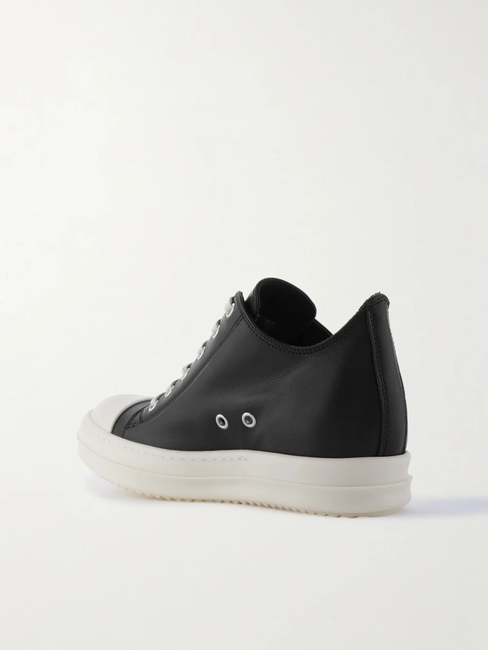 Back view of the Rick Owens Leather Sneakers