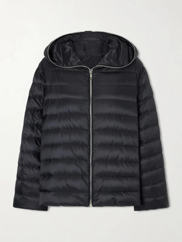 Rick Owens + Moncler Hooded Quilted Shell Down Jacket